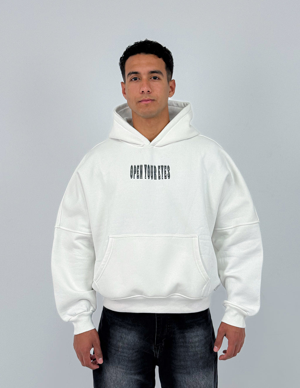 Open Your Eyes Oversized Box Fit Hoodie