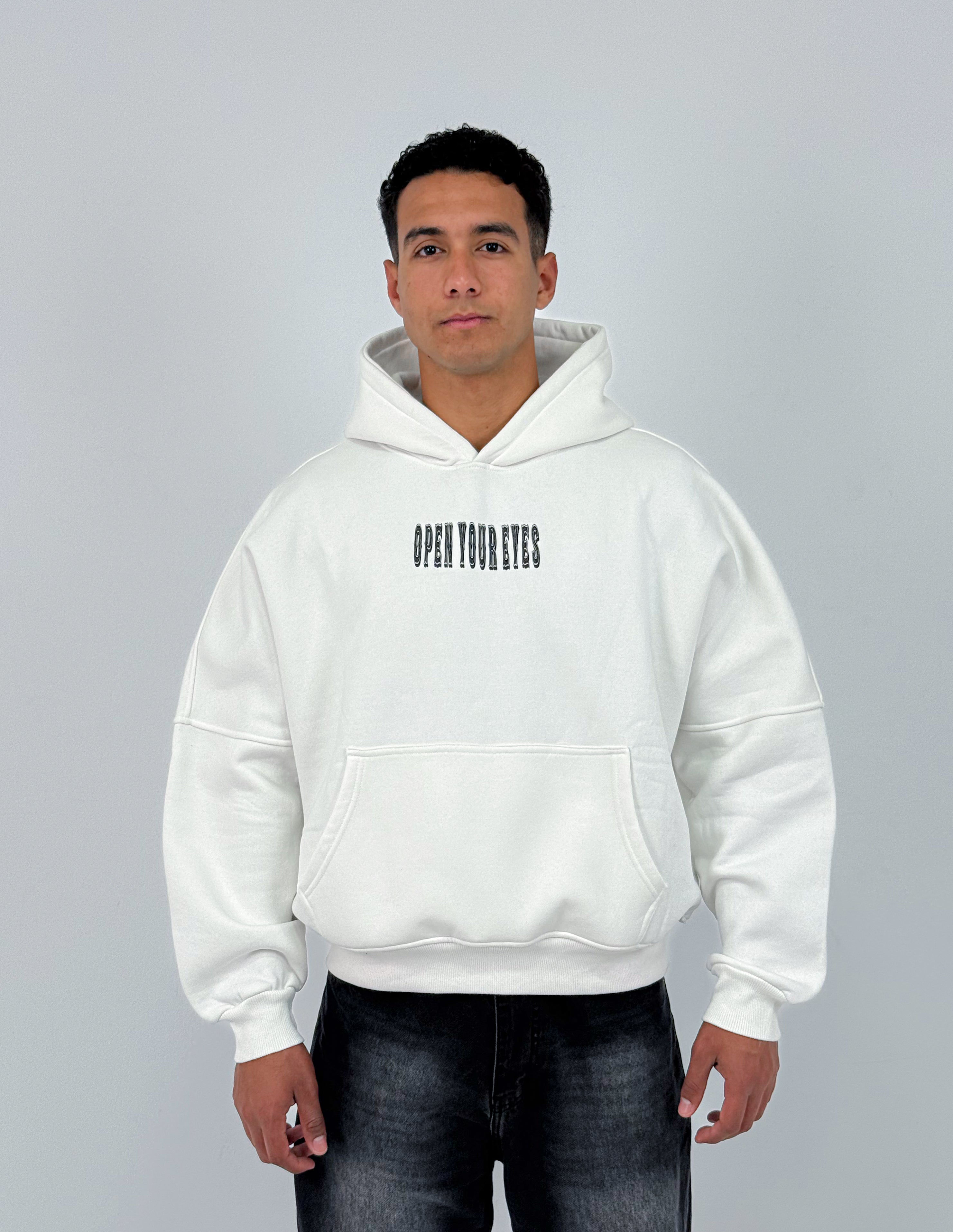 Open Your Eyes Oversized Box Fit Hoodie