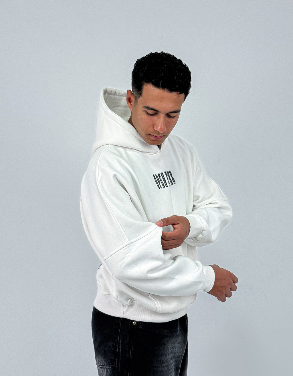 Open Your Eyes Oversized Box Fit Hoodie