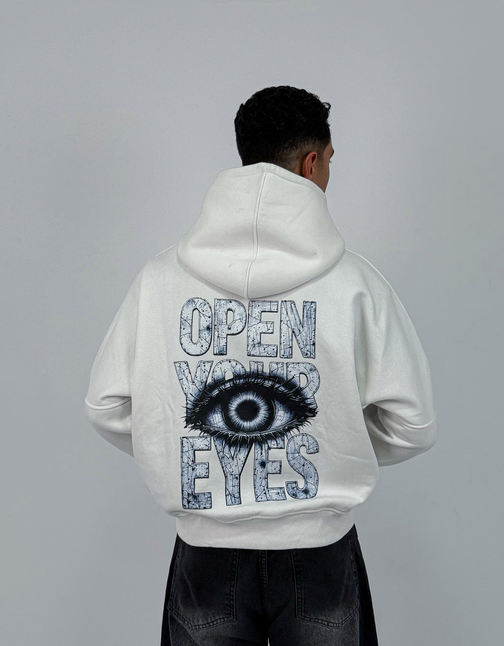 Open Your Eyes Oversized Box Fit Hoodie