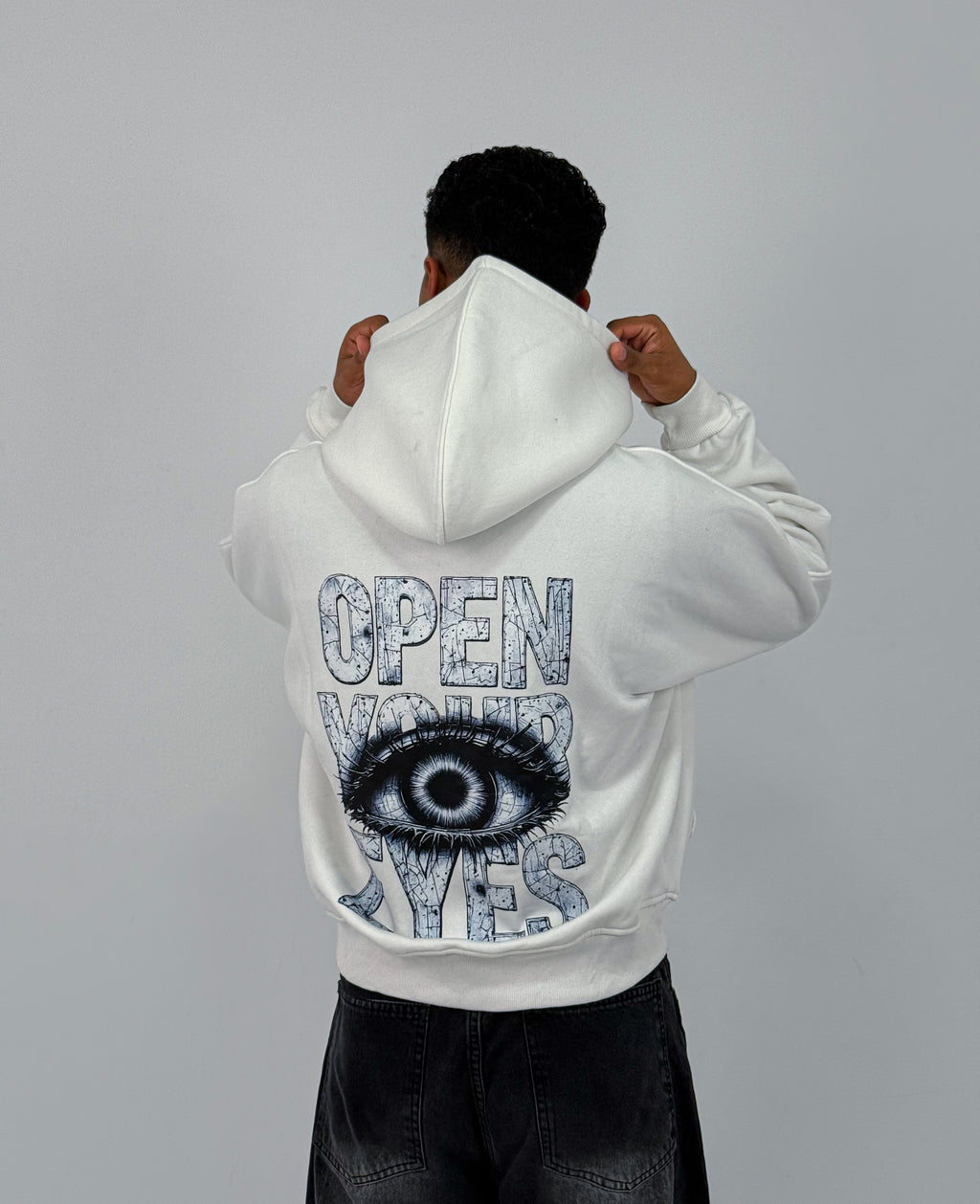 Open Your Eyes Oversized Box Fit Hoodie