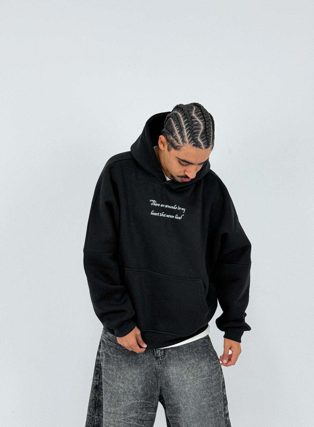Wounded eyes Oversized Box Fit Hoodie