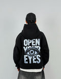 Open Your Eyes Oversized Box Fit Hoodie