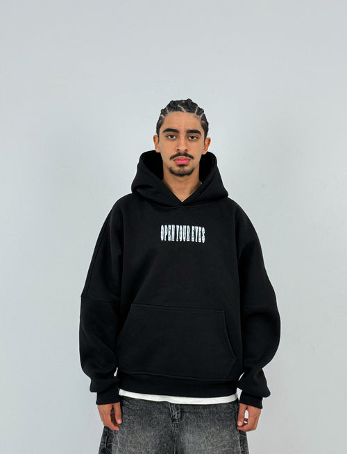 Open Your Eyes Oversized Box Fit Hoodie