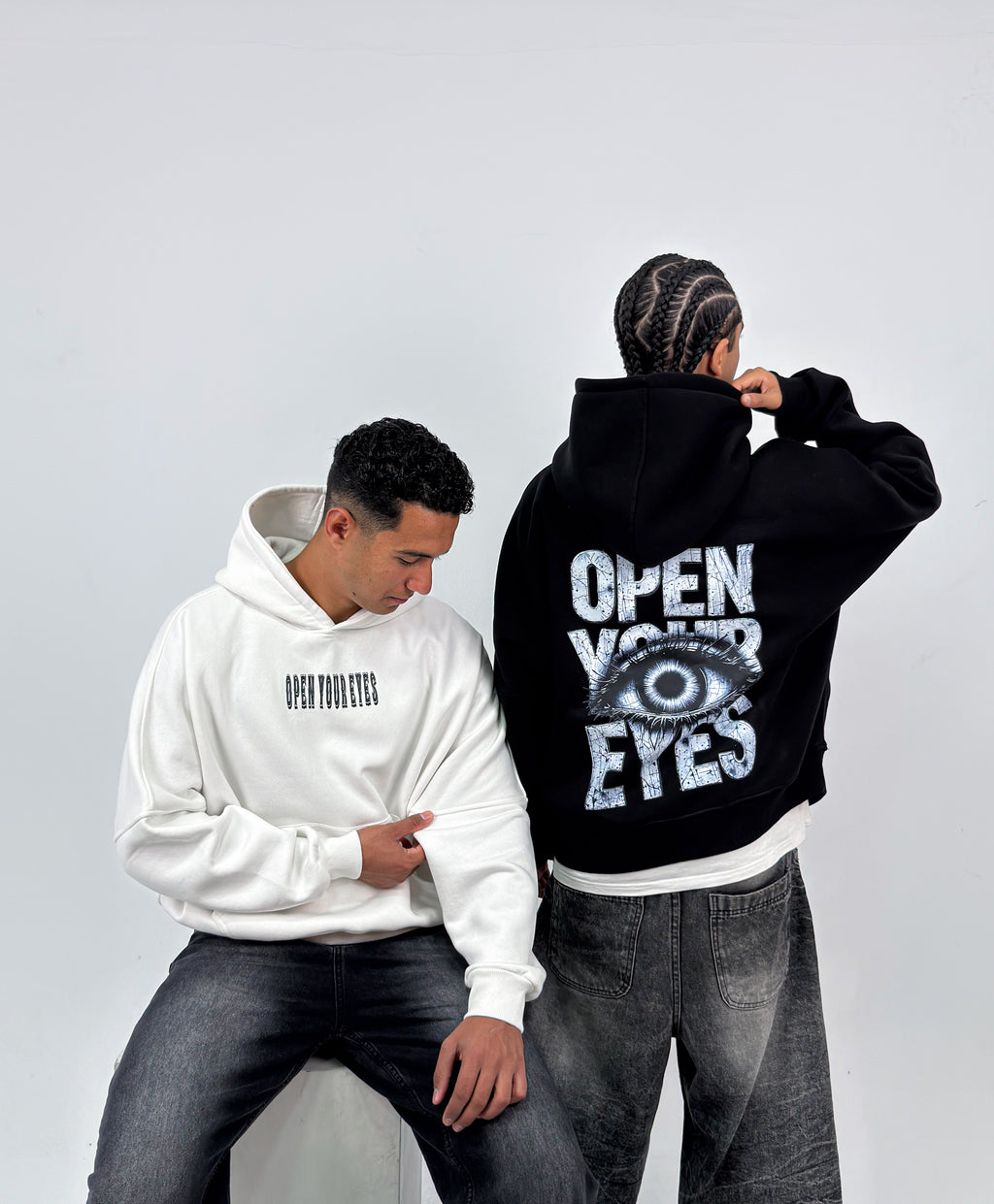 Open Your Eyes Oversized Box Fit Hoodie